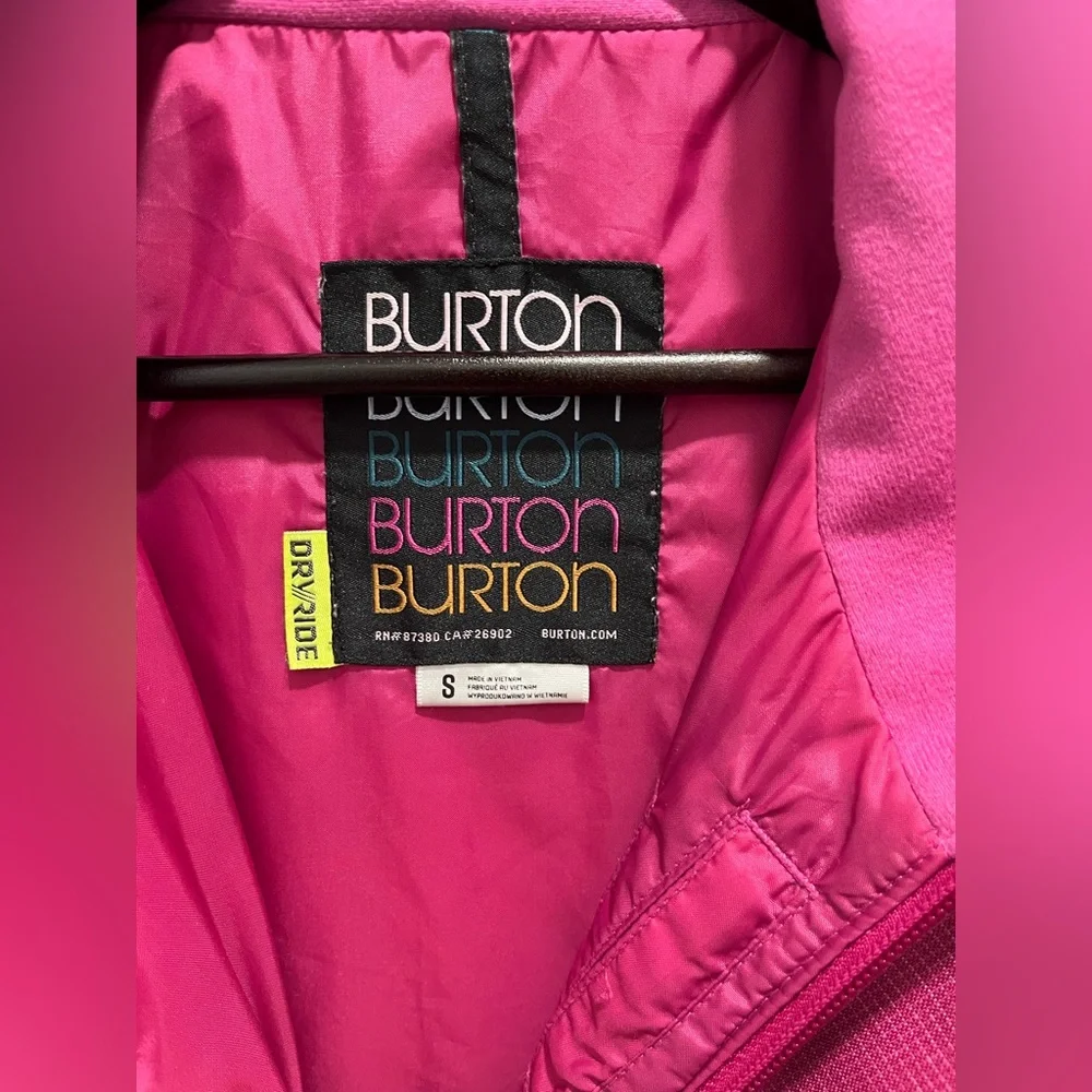 Burton Dry Ride Women's Fuchsia Snowboard Ski Jacket small magenta - Picture 11 of 14